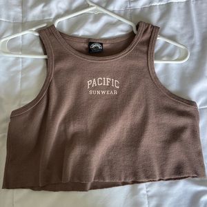 -Pacsun pacific sunwear tank, size s, brown